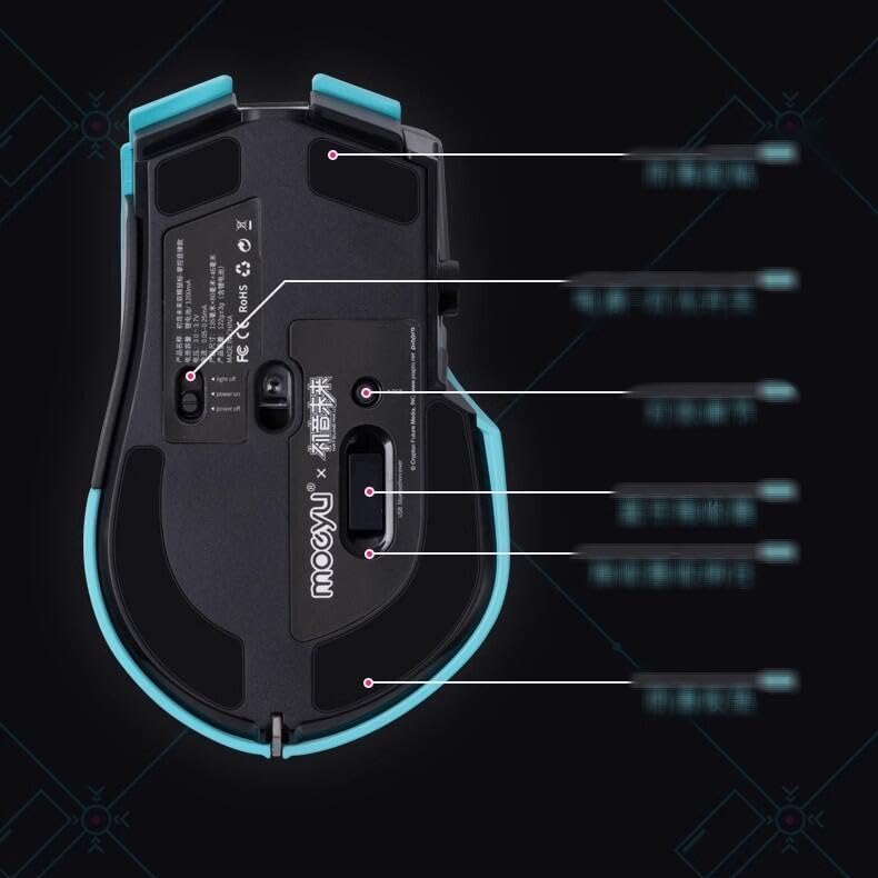 Amazon | 初音ミク ワイヤレス ゲーミングマウス miku 印象風